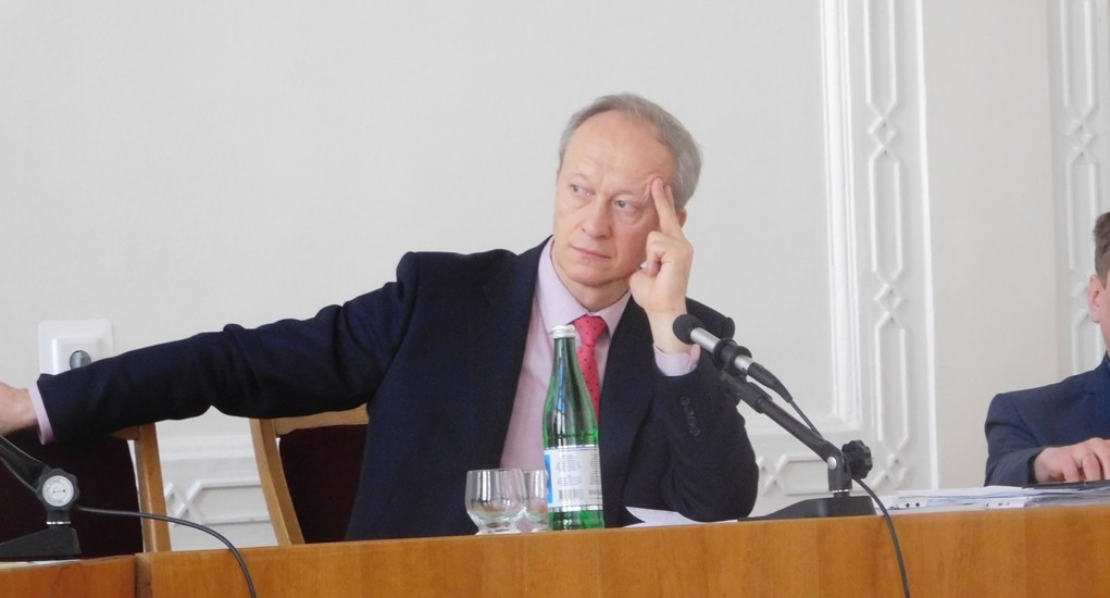 Андрій Крупник під час зустрічі у Волинській облраді
